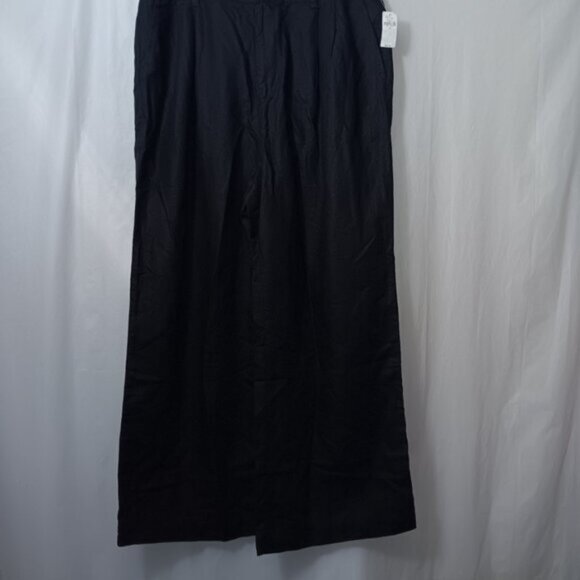 GAP WOMEN'S PLEATED LINEN BLEND PANTS - Picture 2 of 12